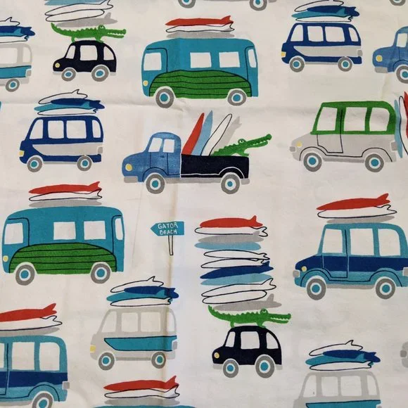 Pottery Barn Kids Cars Print Standard Pillow Case - Picture 6 of 8